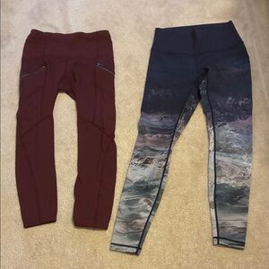 Lululemon Athletica Toasty Tech Tight II and Wunder Under High Rise Tight